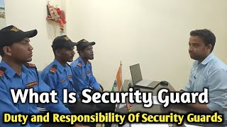 Basic Training Of Security Guard  What Is Security Guard  Security Guard ka Kham kay hota hay [upl. by Gudrun]