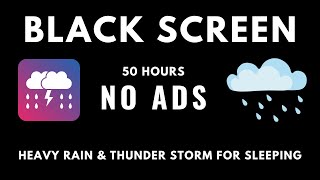 Sleep Soundly with Calming Thunderstorm  Black Screen [upl. by Patrizia]