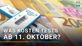 Was kostet ein CoronaSchnelltest ab 11 Oktober Stand 08102021 [upl. by Prudi394]