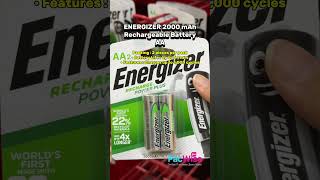 Original ENERGIZER 2000 mAh Rechargeable Battery AAAlkaline BatteryBateri Alkali 1Pack [upl. by Clementi869]