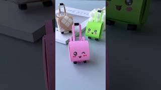 Mini Trolley Small School Bag school is about to startshorts crafts  Origami  Handmade Origami [upl. by Nylime]