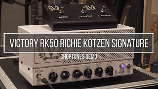 Victory RK50 Richie Kotzen Signature  Playthrough Demo 6L6 amp EL34 Power Tubes [upl. by Annekim]