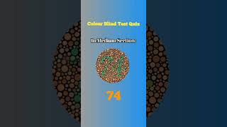 Colour Blind Test Quiz Color Blindness Test colorblind colorblindchallenge [upl. by Nnail]