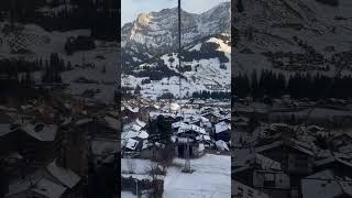 Swiss Alps  Adelboden Switzerland snow swissalps4k winter shorts [upl. by Jehanna47]