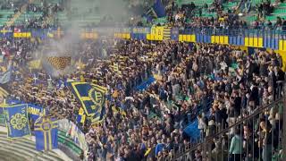 HELLAS VERONA ULTRAS 🇮🇹 SINGING LOUD AND PROUD DESPITE A 30 DEFEAT hellasverona monza seriea [upl. by Jardena]