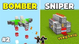 3 EASY TNT Cannons in Minecraft Bedrock 121 Tutorial [upl. by Atil]