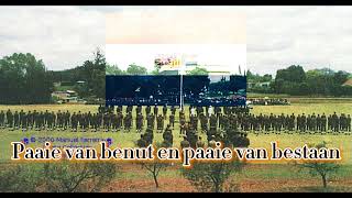 Vorentoe SuidAfrika Afrikaans Lyrics [upl. by Dewain799]