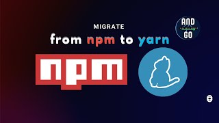 Migrate from npm to yarn [upl. by Noruq894]