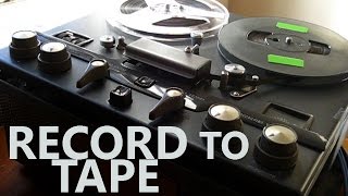 How to Record on Tape  Guitar on Reel to Reel 2 tracks at a time Tutorial 1 Bounce to DAW [upl. by Ahseyt]