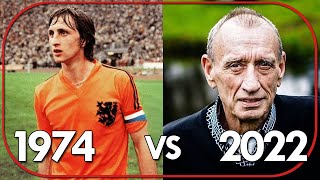 Netherlands Total Football Team from 1974 Then and Now [upl. by Ennovyhs999]