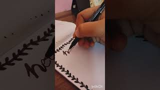 Heading design shorts youtubeshorts art diy memes calligraphy [upl. by Fallon866]