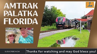 Amtrak at Palatka Florida Depot train [upl. by Tija]