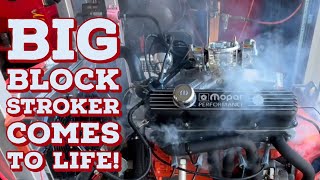 400 to 500 Stroker First Start Up and the Problem We All Dread stroker mopar [upl. by Magdaia717]