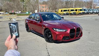 2024 BMW M3 Competition Start Up Exhaust Test Drive Walkaround POV and Review [upl. by Hilario]