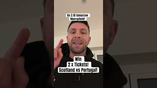 WIN 2 tickets to Scotland vs Portugal tomorrow at murrayfield win tickets scotland rugby [upl. by Zachery]