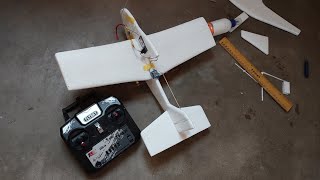 How to make rc thermocol plane with coreless motor [upl. by Lama]