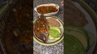 Mojarras fritas cookwithme viral recetas recipe mojarras seafood fish lifestyle fyp [upl. by Nylodnarb92]