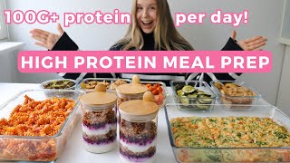 Healthy amp High protein Meal Prep  100G  protein per day [upl. by Aiki461]