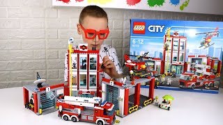 LEGO City 60110 Fire Station [upl. by Elicul]