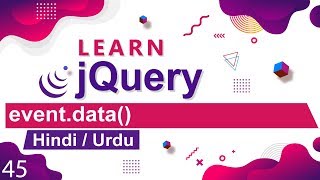 jQuery Event Data Property Tutorial in Hindi  Urdu [upl. by Sarnoff558]