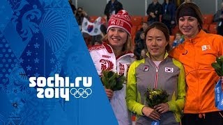 Ladies Speed Skating  500m  Lee Wins Gold  Sochi 2014 Winter Olympics [upl. by Arac]