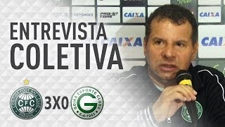 Coritiba 3x0 Goiás  Coletiva Celso Roth [upl. by Baldridge]