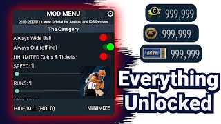 Real Cricket 24 MOD APK v954  Unlimited Coins Tickets amp Everything Unlocked [upl. by Oruhtra187]