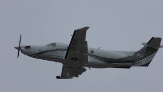 Pilatus PC12NG takeoff BUDNCE [upl. by Laura150]