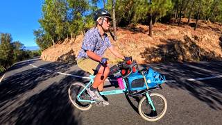 Cargo bike ride up Els Angels [upl. by Catlin440]