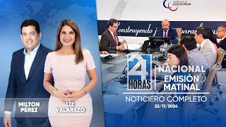 Noticiero de Ecuador Emisión Matinal 22112024 [upl. by Llednol280]