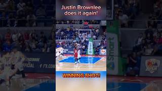 Justin Brownlee game winner vs meralco justinbrownlee ginebra gamewinner pba [upl. by Akinwahs]