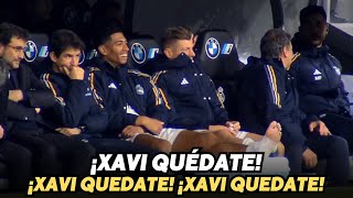 La REACCIÓN de BELLINGHAM y KROOS cuando el BERNABÉU CANTA XAVI QUÉDATE [upl. by Rankin]