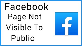 Facebook Page Not Visible To Public Problems  Facebook Page Visible To Public [upl. by Haiel]