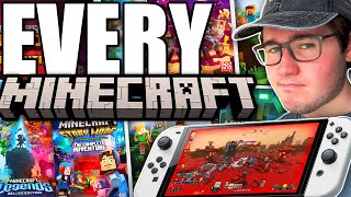 I Played EVERY Minecraft Game On Nintendo Switch [upl. by Ahseinet]