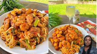 IT’S SO DELICIOUS THAT MY VISITORS REQUESTED FOR THE RECIPE NIGERIAN NOODLE RECIPE [upl. by Dwyer363]