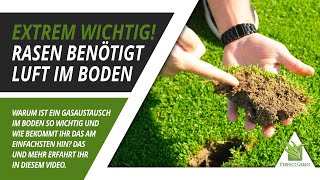 🌱 Luft Luft Luft  Warum Bodenbelüftung so wichtig für euren Rasen ist 🌱 [upl. by Langelo]