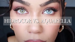 WORLDS MOST NATURAL CONTACTS  Solotica Comparison Video Jade Quartzo Mel vs Aquarella Shades [upl. by Hurwitz618]