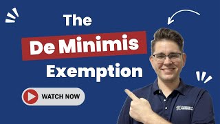 De Minimis Exemption A Game Changer Coming for US Importers [upl. by Wernsman763]