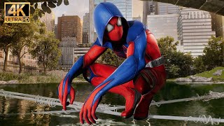 Scarlet III Suit ALL STYLES  Marvel’s SpiderMan 2 PS5 Free Roam Gameplay 4K60FPS [upl. by Niles]