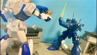 Gundam Alex Vs Kampfer  Stopmotion [upl. by Ailb]