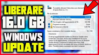 COME ELIMINARE I FILE DI INSTALLAZIONE WINDOWS UPDATE E LIBERARE SPAZIO SU PC  TUTORIAL windows11 [upl. by Cristie]