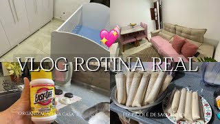 VLOG ROTINA REAL ORGANIZAÇÃO NO lAR ￼FIZ ALMOÇO MAS FIZ PICOLÉ DE SAQUINHO DE AMENDOIM 🥜 [upl. by Leonie676]