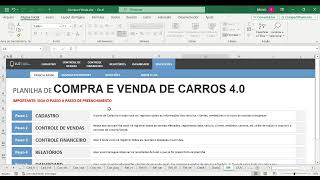 Planilha de Compra e Venda de Carros em Excel 4 0 [upl. by Harley]