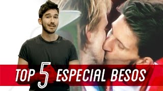 Los 5 mejores besos del fútbol [upl. by Arymahs]