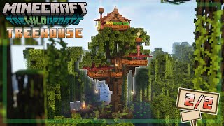 Minecraft How to Build a Treehouse Mangrove  Tutorial 22 [upl. by Ecydnarb364]