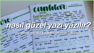 Nasıl Güzel Yazı Yazılır [upl. by Anirda474]