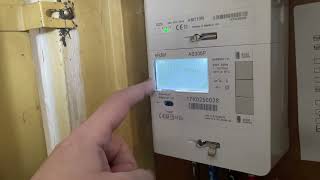 How to check electricity balance on a Elster AS300P AM110R [upl. by Noyart]