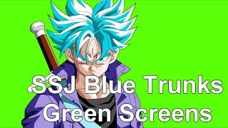 SSJ Blue Trunks Green Screens [upl. by Tamis]