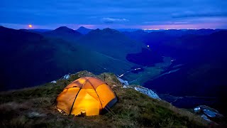 🏴󠁧󠁢󠁳󠁣󠁴󠁿 Arrochar Alps Summit Camp  Scotland Wild Camping [upl. by Bea]