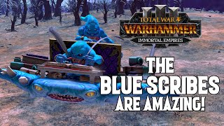 The Blue Scribes  Unit overview and How to Get Them  Total War Warhammer 3 Shadows of Change [upl. by Ardyce]